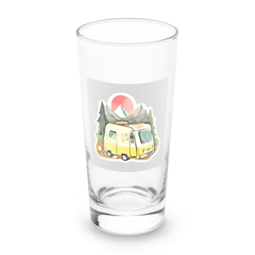 おしゃれキャンプイラスト Long Sized Water Glass