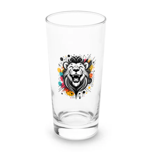 #laughing animal art Long Sized Water Glass