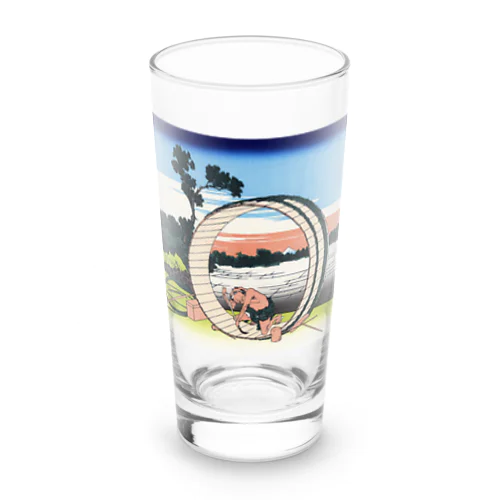 北斎「富嶽三十六景⑤　尾州不二見原」葛飾北斎の浮世絵 Long Sized Water Glass