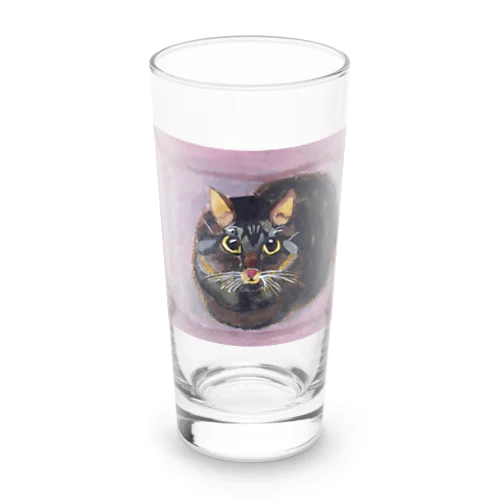 愛猫ポワロ、日本画 Long Sized Water Glass