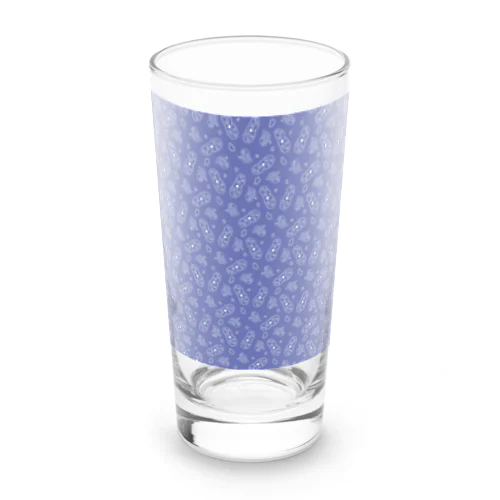 微生物パターン青_アイテムいろいろ Long Sized Water Glass