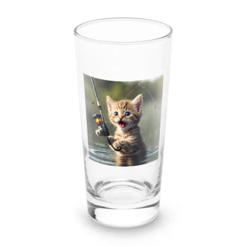 釣れたにゃ Long Sized Water Glass