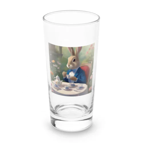 ティータイム紳士ウサギ Long Sized Water Glass