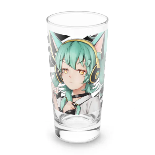 VOCALOID風 猫耳ちゃん Long Sized Water Glass