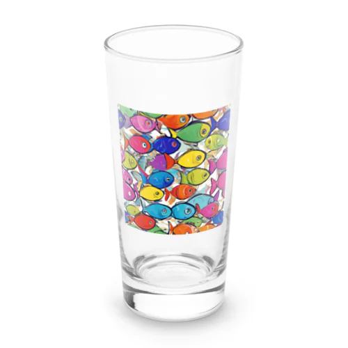 colorful "sakana" Long Sized Water Glass