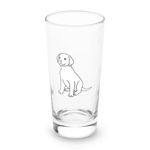 Labrador 線画 グッズ Long Sized Water Glass