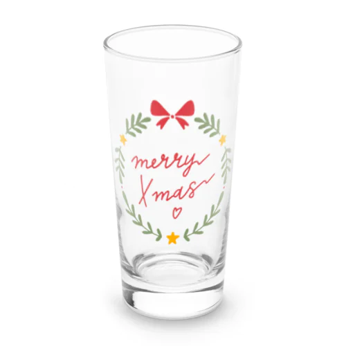 メリークリスマス Long Sized Water Glass