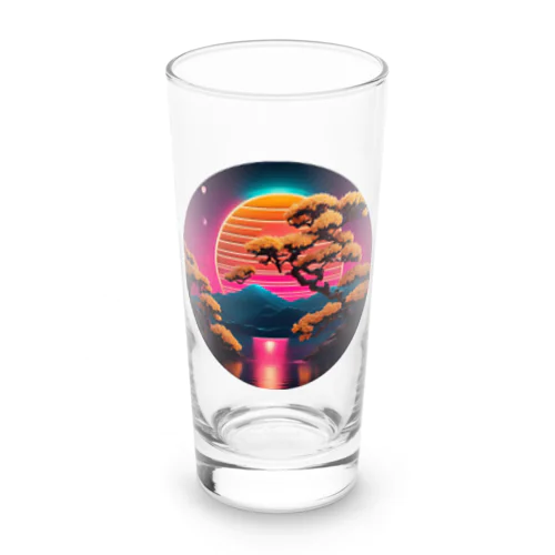 RetrowaveFlower-金木犀- Long Sized Water Glass