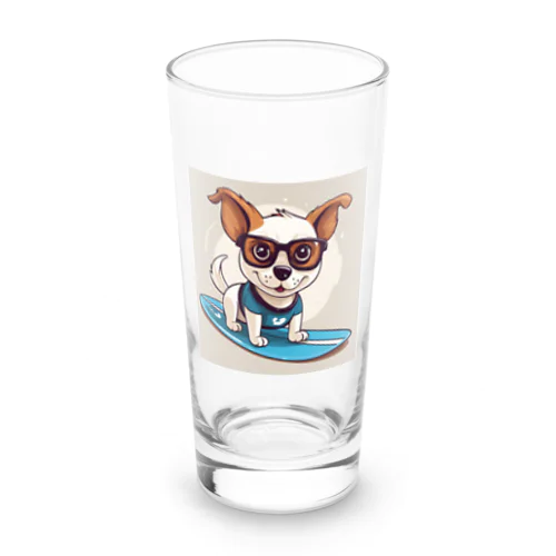 サーフィン犬 Long Sized Water Glass