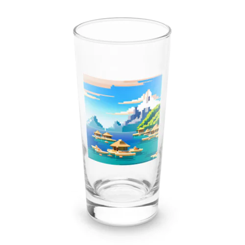 ドット　ボラボラ島のオーバーウォーターバンガロー Long Sized Water Glass