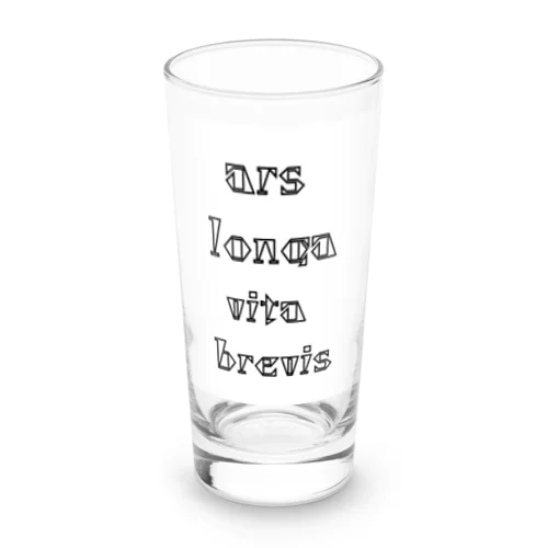 ars longa vita brevis 3 Long Sized Water Glass