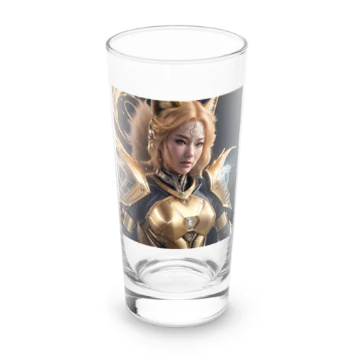 黄金狐女性戦士：永遠の光の守護者 - Golden Vixen Warrior: Guardian of Eternal Light Long Sized Water Glass