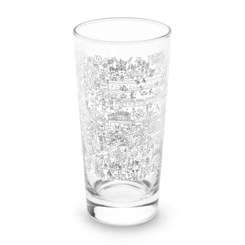 白黒の地図 Long Sized Water Glass