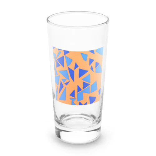 teal orange Long Sized Water Glass