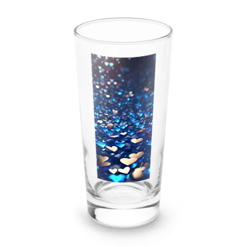 ハート　青0048 Long Sized Water Glass