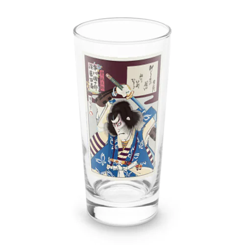 九代目市川團十郎 曽我五郎役、豊原国周、1901年 Long Sized Water Glass