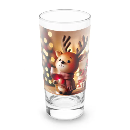 呑(どん)となかいinクリスマス　デフォルメver Long Sized Water Glass