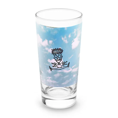 常に前向きくん Long Sized Water Glass