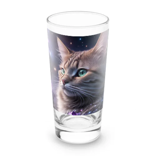 「星の囁き - 宇宙への猫の眺め」 Long Sized Water Glass