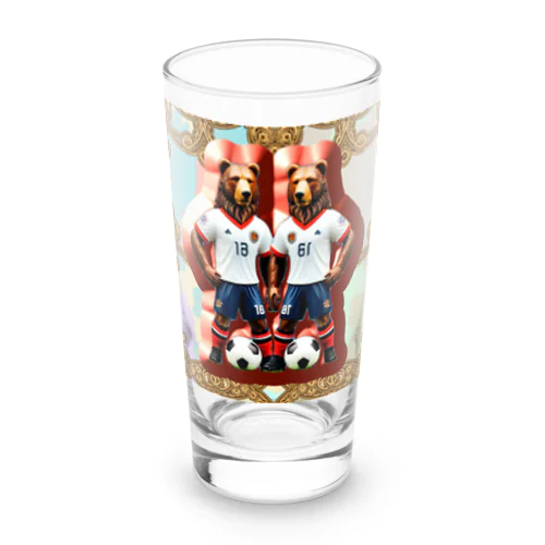 サッカーくま Long Sized Water Glass