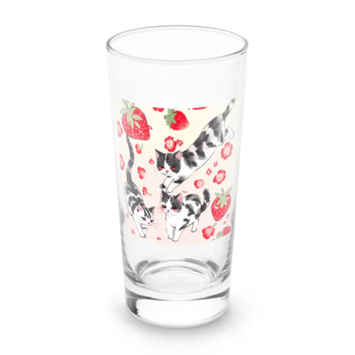 イチゴ猫 Long Sized Water Glass