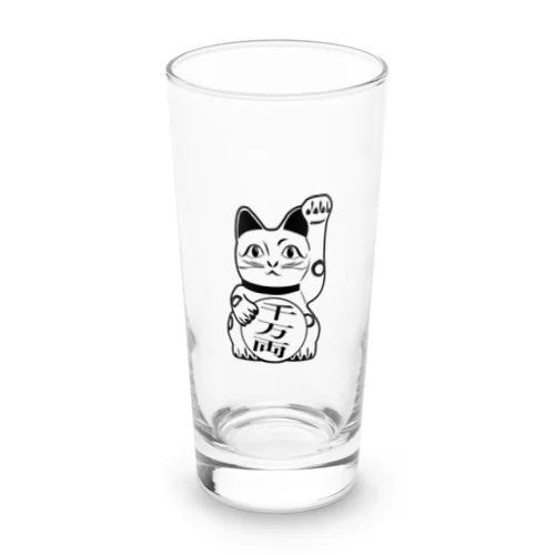 月に招き猫 Long Sized Water Glass