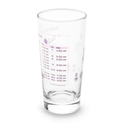 編み物お兄さん　編針対応表グッズ Long Sized Water Glass