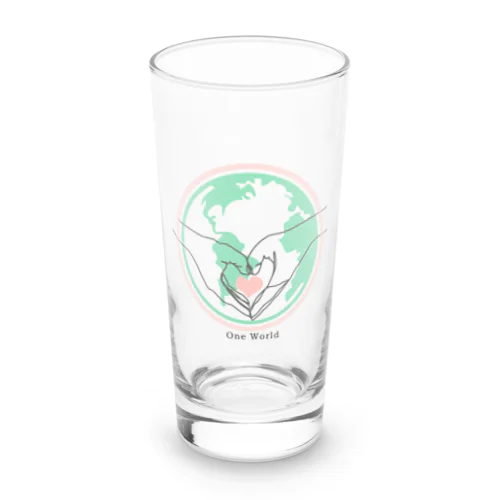 One World これから地球は変わる Long Sized Water Glass