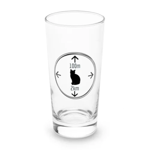 Cat Walking Range  Long Sized Water Glass