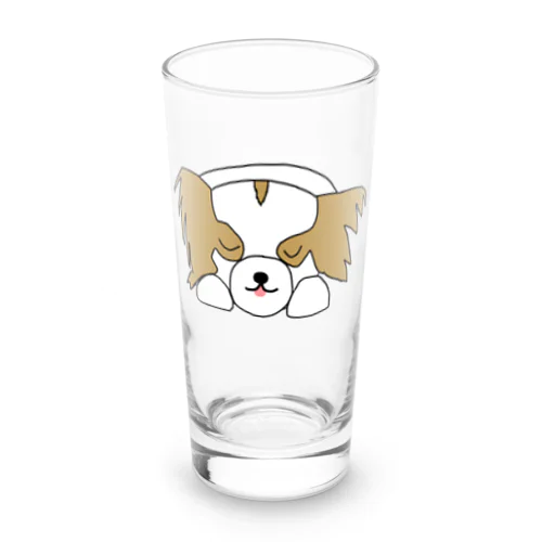 パピヨン(寝顔) Long Sized Water Glass