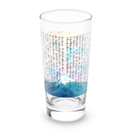 大祓詞Oharae no kotobaさくら富士山デザイン Long Sized Water Glass
