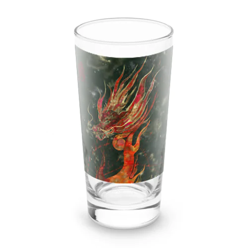 書画家：麗清REISEI「炎龍 FIRE DRAGON」2 Long Sized Water Glass