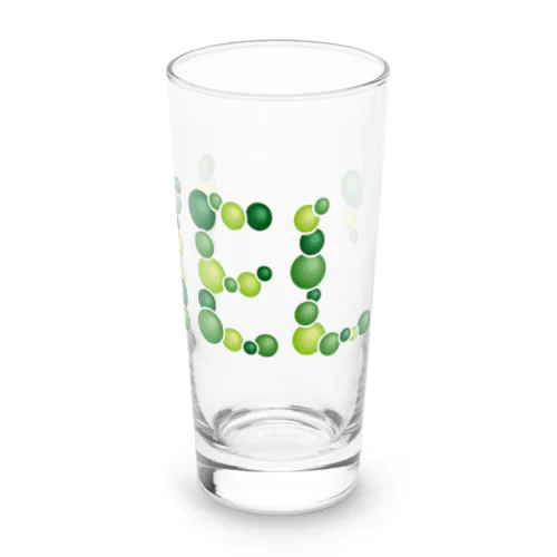 バルーン文字「HELP」（緑色系） Long Sized Water Glass