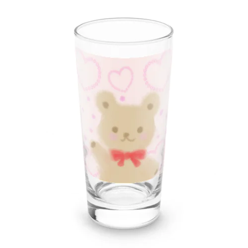 ほんわかテディベア Long Sized Water Glass