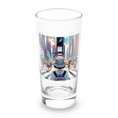 一人旅の少女 Long Sized Water Glass