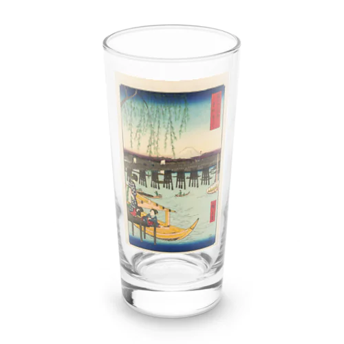 広重「冨二三十六景⑥　東都両ごく」歌川広重の浮世絵 Long Sized Water Glass