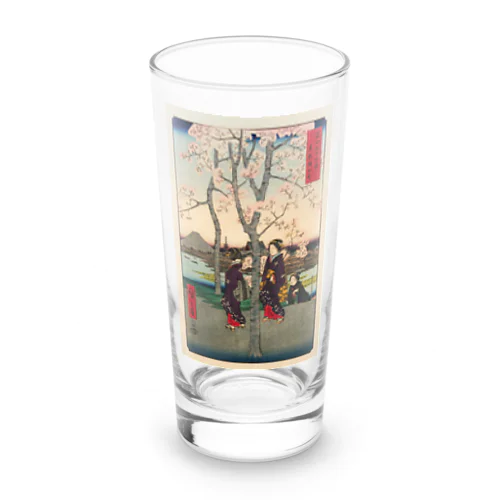 広重「冨二三十六景⑦　東都墨田堤」歌川広重の浮世絵 Long Sized Water Glass