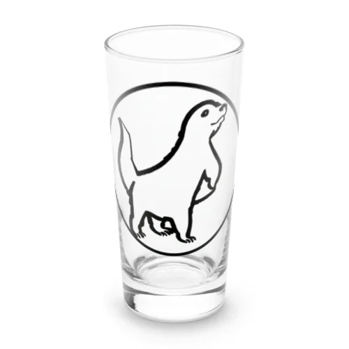 ロゴマーク風カワウソくん Long Sized Water Glass