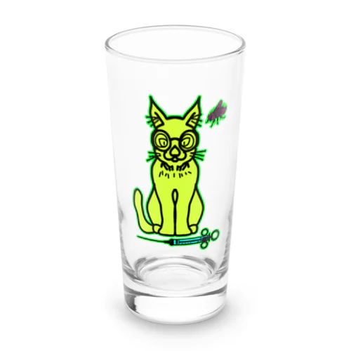 待ちきれない猫 Long Sized Water Glass