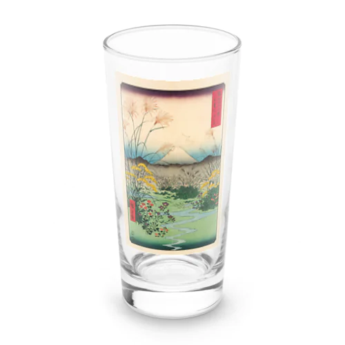 広重「冨二三十六景㉛　甲斐大月の原」歌川広重の浮世絵 ロンググラス