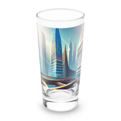 ジオメトリック都市 Long Sized Water Glass