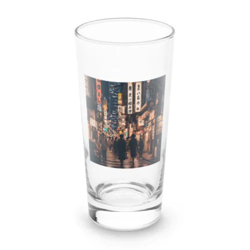 夜の日本街 Long Sized Water Glass