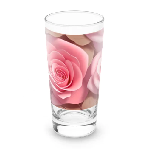 ピンクの薔薇 Long Sized Water Glass