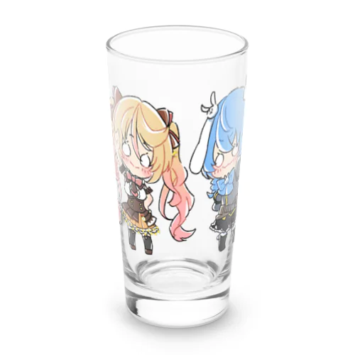 ななゆ+うさぎガンマン Long Sized Water Glass