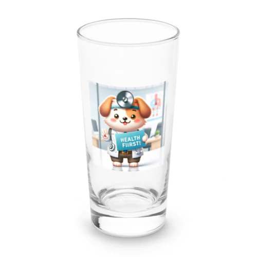 健康第一の犬 Long Sized Water Glass