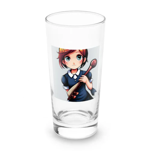 オケ部入団希望の リンちゃん Long Sized Water Glass