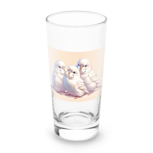 白いセキセイインコ Long Sized Water Glass