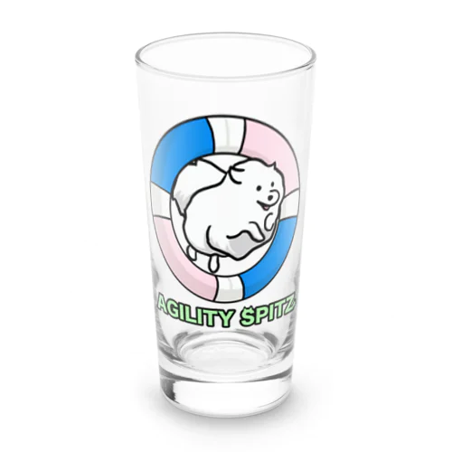 AGILITY SPITZ「ぴょ〜んと飛ぶよ」 Long Sized Water Glass