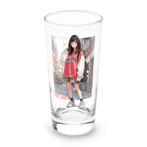 バスケ女子 | 休日の街ぶら Long Sized Water Glass