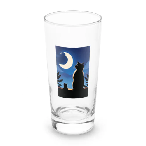 月夜と黒猫 Long Sized Water Glass